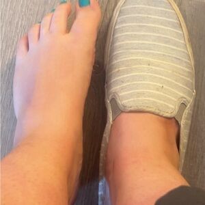 Well Worn Women's Keds Gray Slip-On Shoes